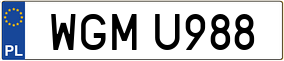 Trailer License Plate